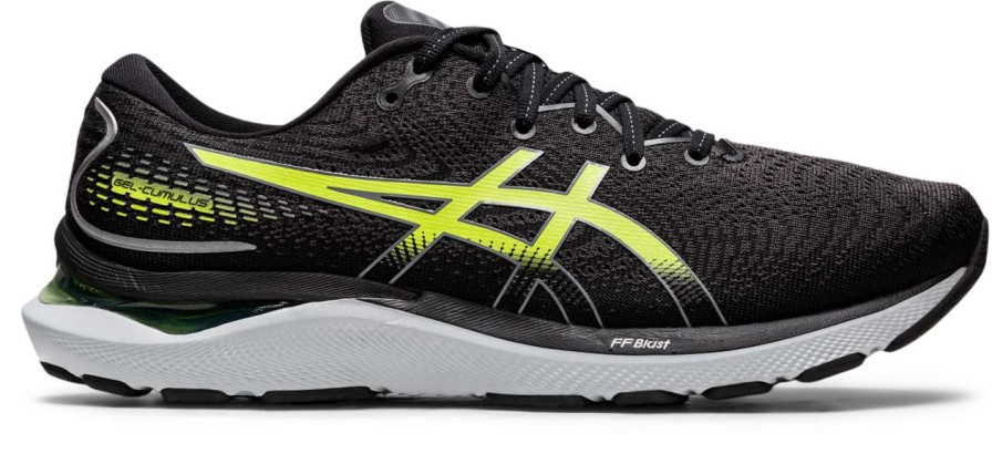 Asics * | Asics Men'S Gel-Cumulus 24 (002 Black/Hazard Green)