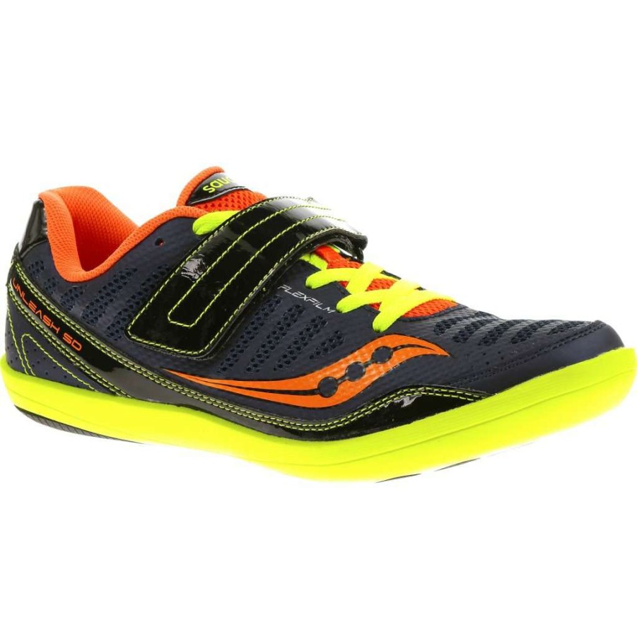 Saucony * | Saucony Unisex Unleash Sd (2 Black/Citron/Vizi Orange)