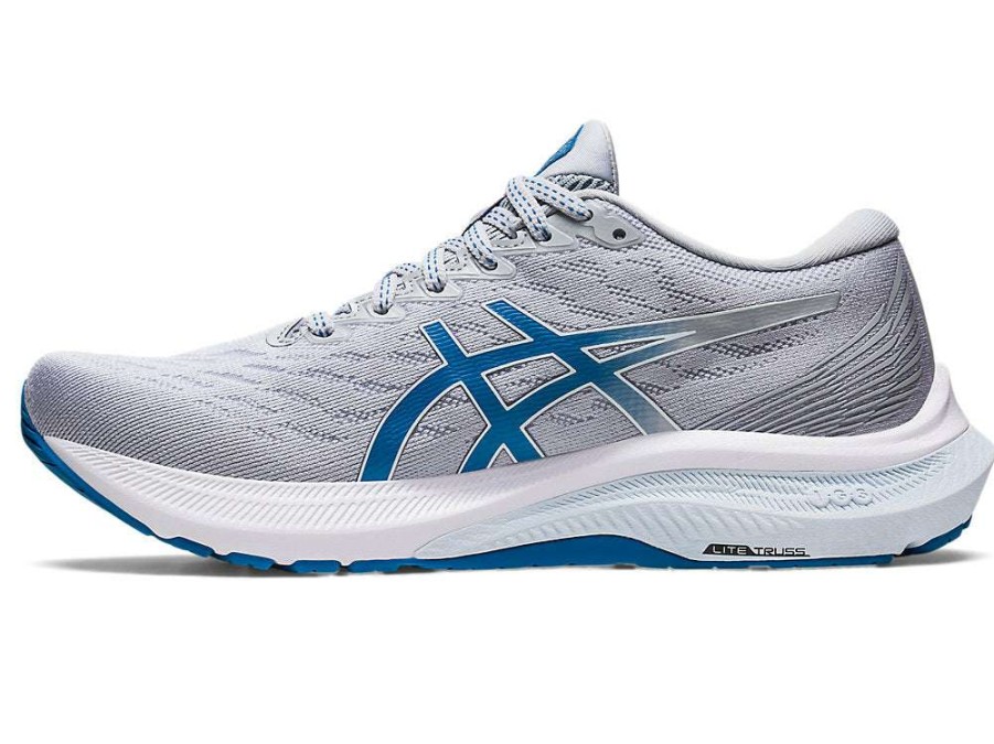 Asics * | Asics Women'S Gt-2000 11 Wide (021 Piedmont Grey/Reborn Blue)