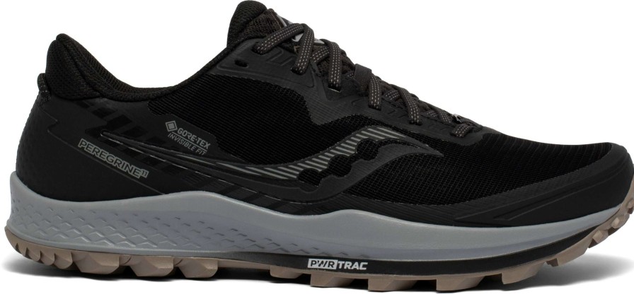 Saucony * | Saucony Men'S Peregrine 11 Gtx (45 Black/Gravel)