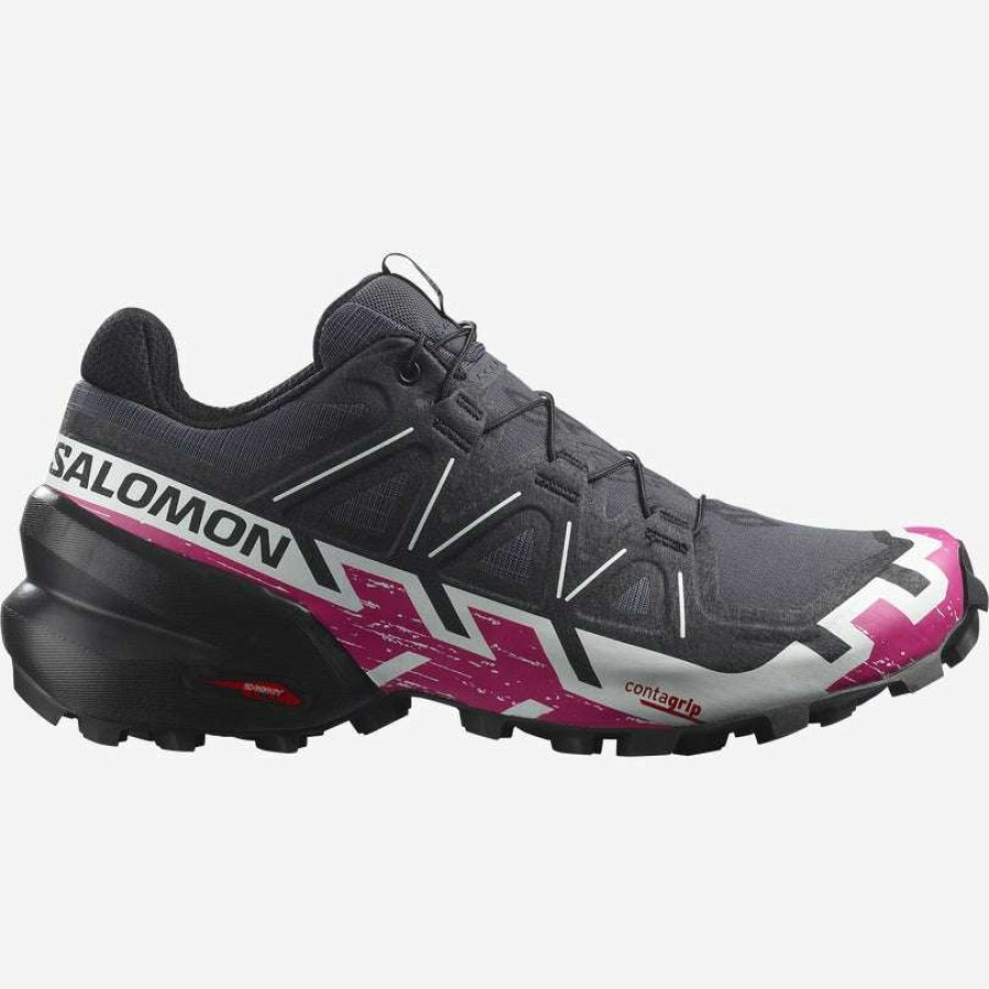 Salomon * | Salomon Women'S Speedcross 6 (Ebony/White/Very Berry)