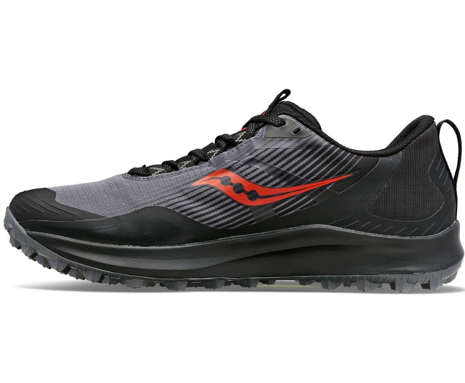 Saucony * | Saucony Men'S Peregrine 12 Gtx (20 Charcoal/Black)