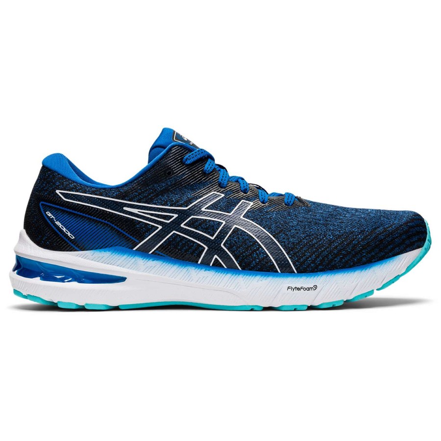 Asics * | Asics Men'S Gt-2000 10 (401 Lake Drive/White)