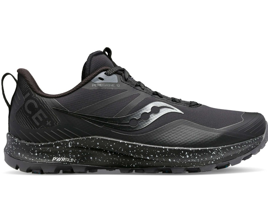 Saucony * | Saucony Peregrine Ice+ 3 (10 Black/Shadow)