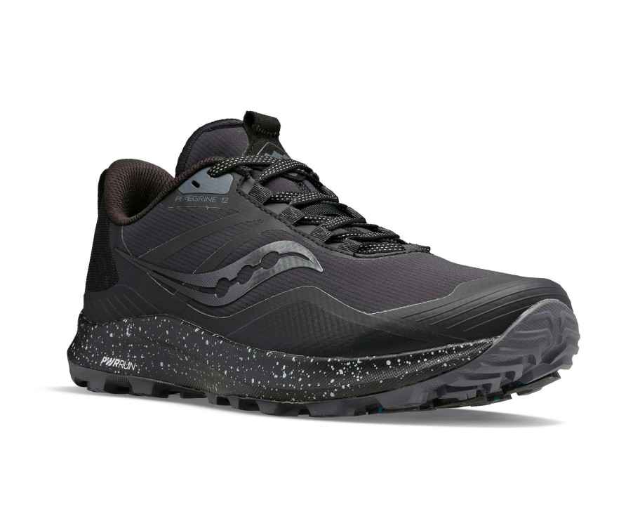 Saucony * | Saucony Peregrine Ice+ 3 (10 Black/Shadow)