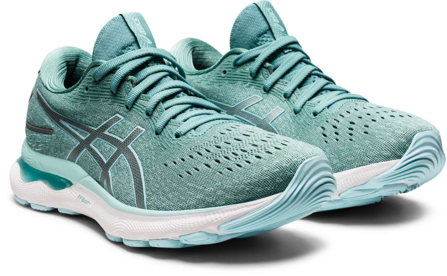 Asics * | Asics Women'S Gel-Nimbus 24 (300 Sage/Clear Blue)