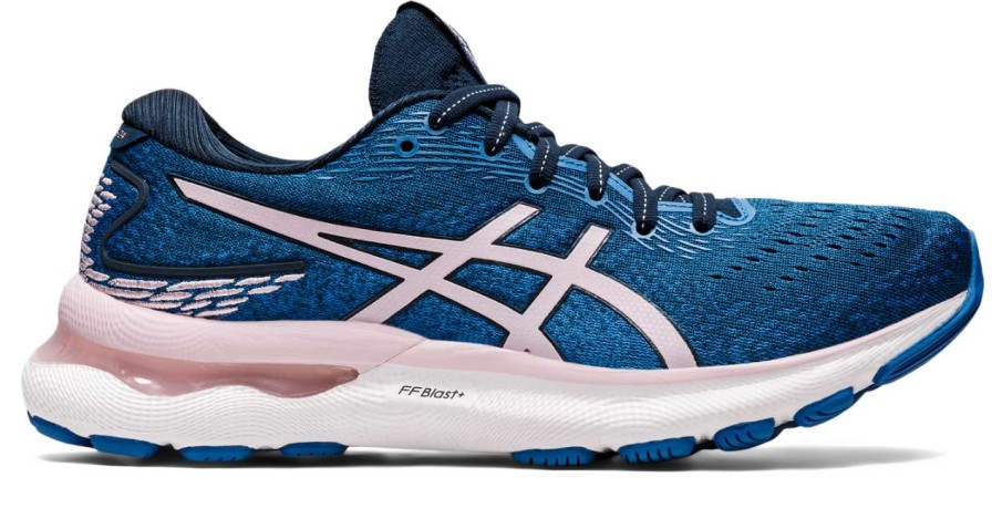 Asics * | Asics Women'S Gel-Nimbus 24 (400 French Blue/Barely Rose)