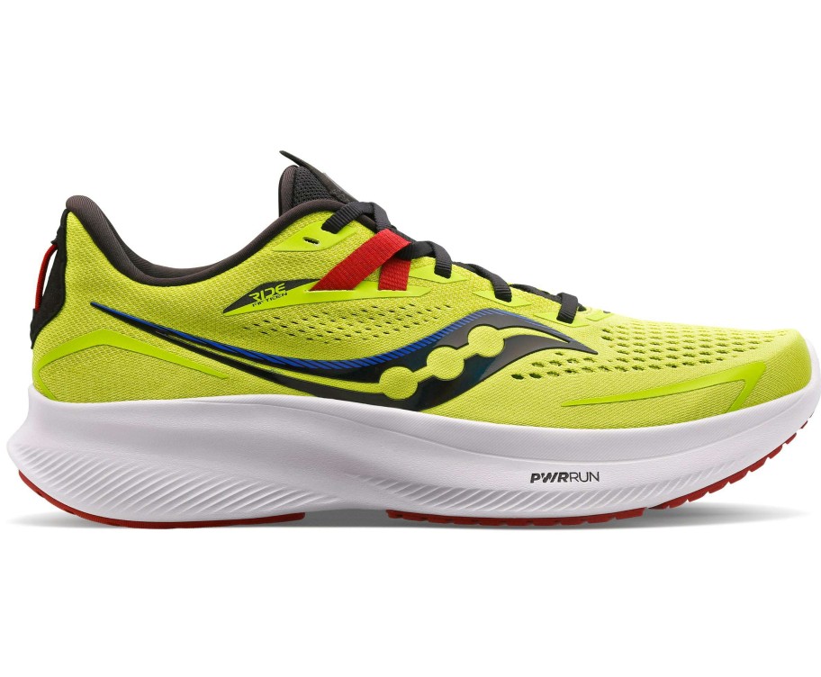 Saucony * | Saucony Men'S Ride 15 (25 Acid Lime/Spice)