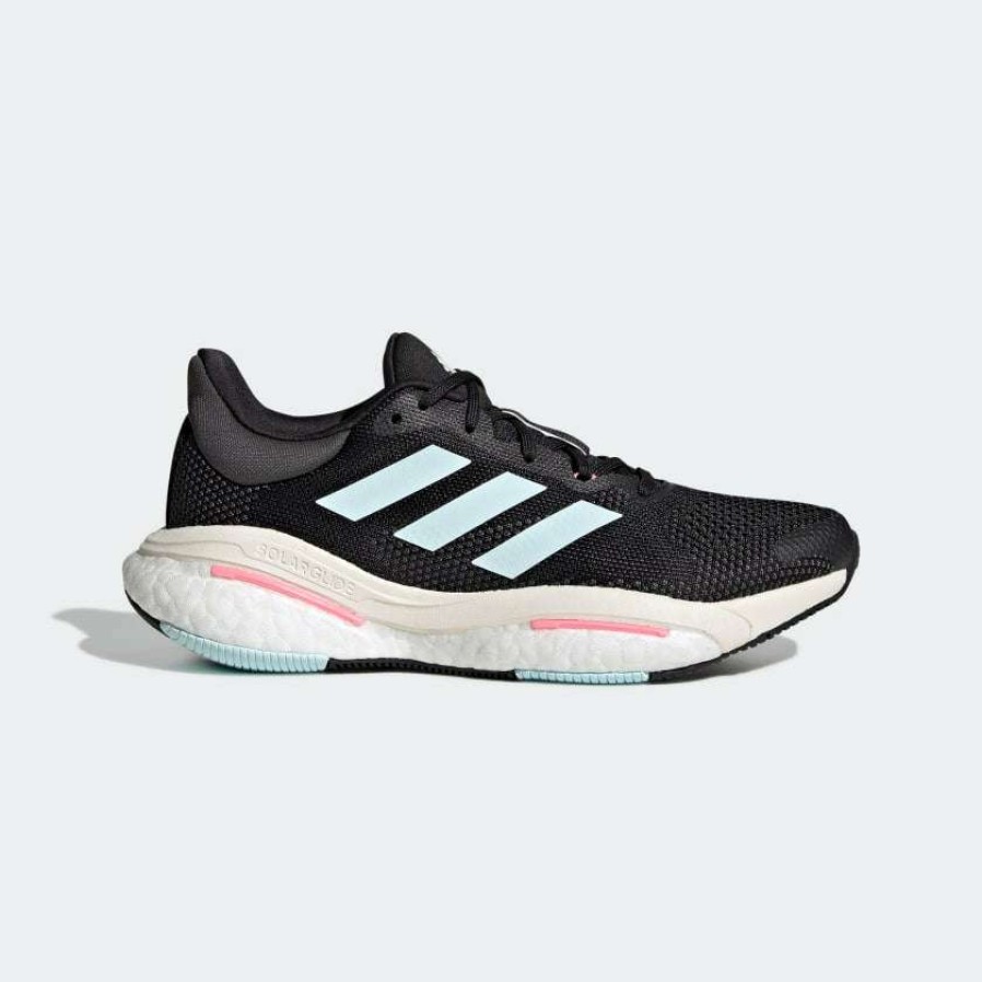 Adidas * | Adidas Women'S Solar Glide 5 (Core Black/Almost Blue/Beam Pink)