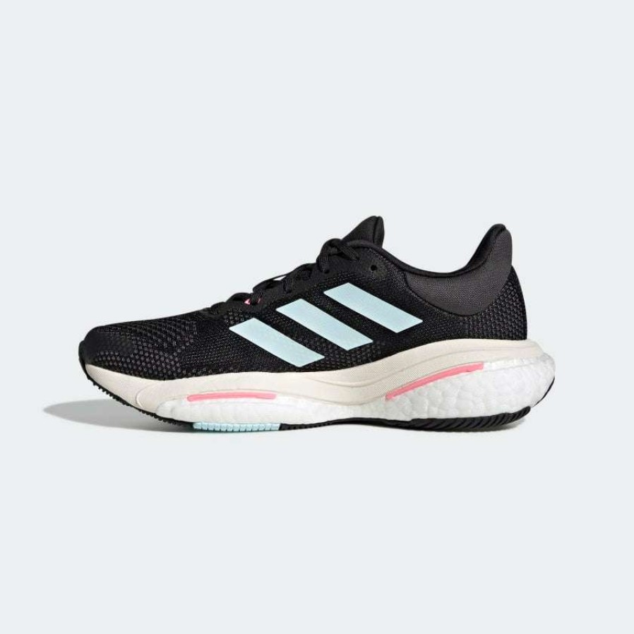 Adidas * | Adidas Women'S Solar Glide 5 (Core Black/Almost Blue/Beam Pink)