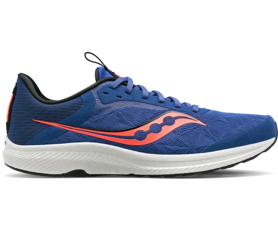 Saucony * | Saucony Men'S Freedom 5 (16 Sapphire/Vizi Red)