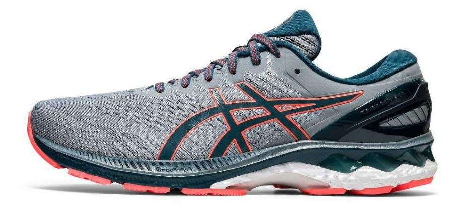 Asics * | Asics Men'S Gel-Kayano 27 2E Wide (021 Sheet Rock/Magnetic Blue)