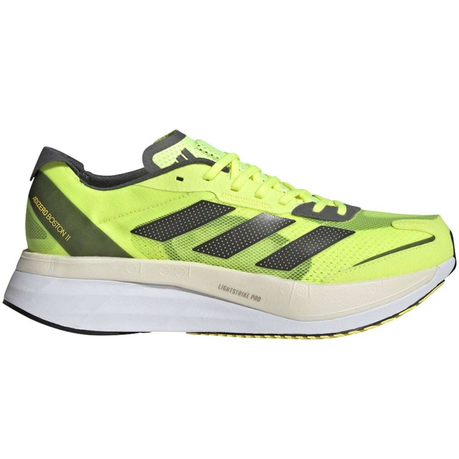 Adidas * | Adidas Men'S Adizero Boston 11 (Solar Yellow/Night Metallic/Beam Yellow)