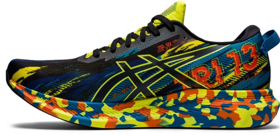 Asics * | Asics Men'S Gel-Noosa Tri 13 (002 Black/Sour Yuzu)