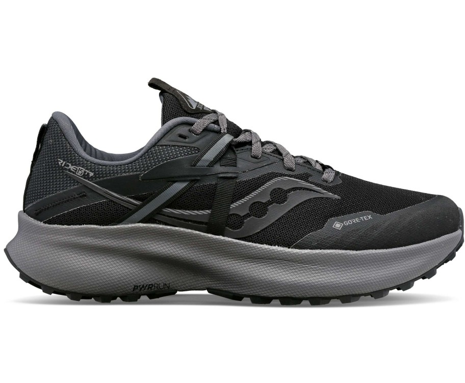 Saucony * | Saucony Women'S Ride 15 Tr Gtx (10 Black/Charcoal)