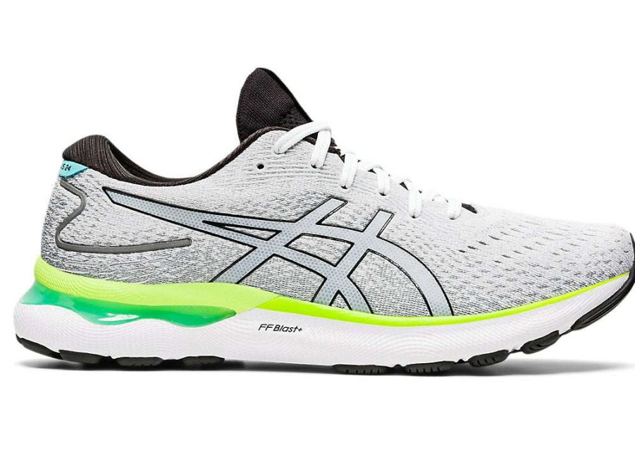 Asics * | Asics Men'S Gel-Nimbus 24 (100 White/Black)