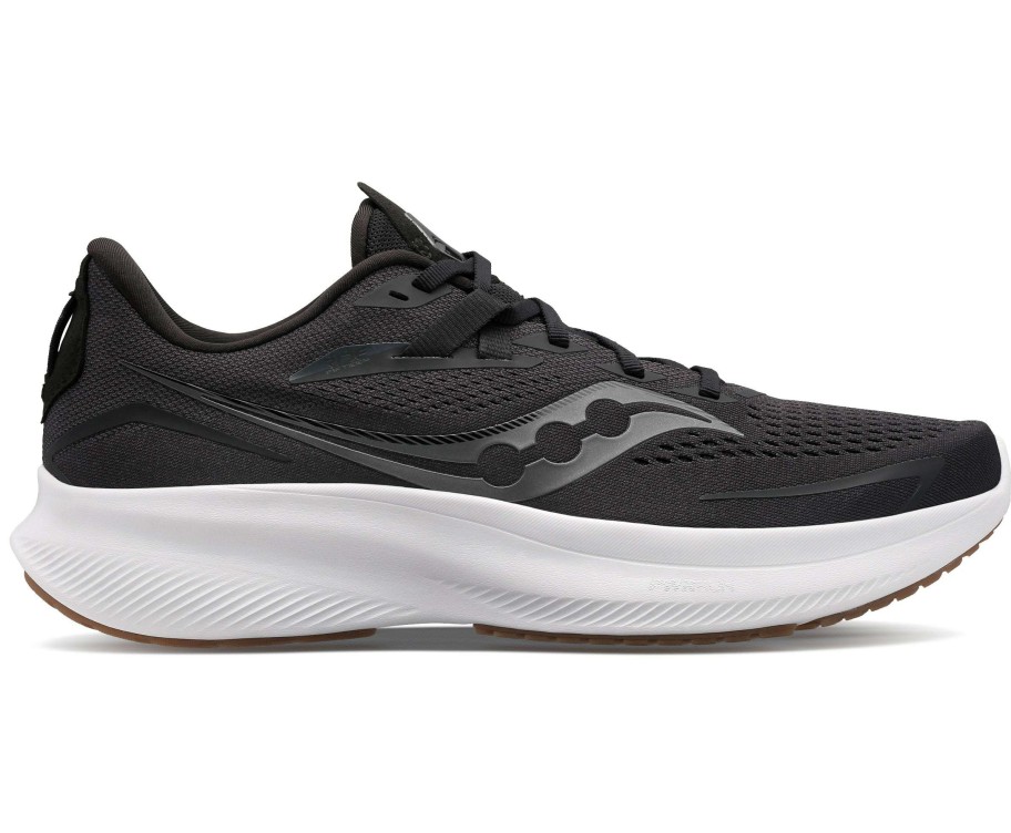 Saucony * | Saucony Women'S Ride 15 (12 Black/Gum)