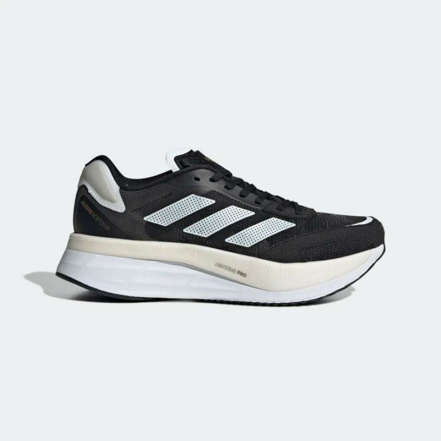 Adidas * | Adidas Women'S Adizero Boston 10 (Core Black / Cloud White / Gold Metallic)