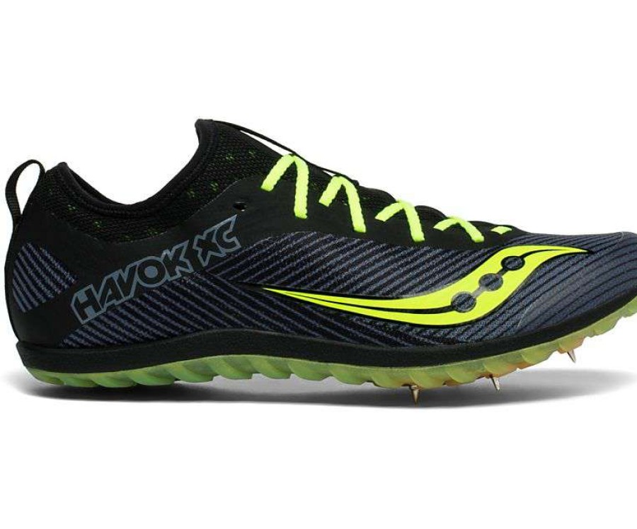 Saucony * | Saucony Men'S Havok Xc 2 (4 Black/Citron)