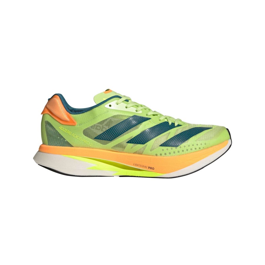 Adidas * | Adidas Unisex Adizero Adios Pro 2 (Pulse Lime/Real Teal/Flash Orange)