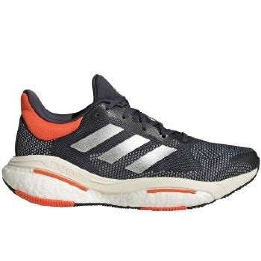 Adidas * | Adidas Men'S Solar Glide 5 (Shadow Navy/Silver Metallic/Impact Orange)