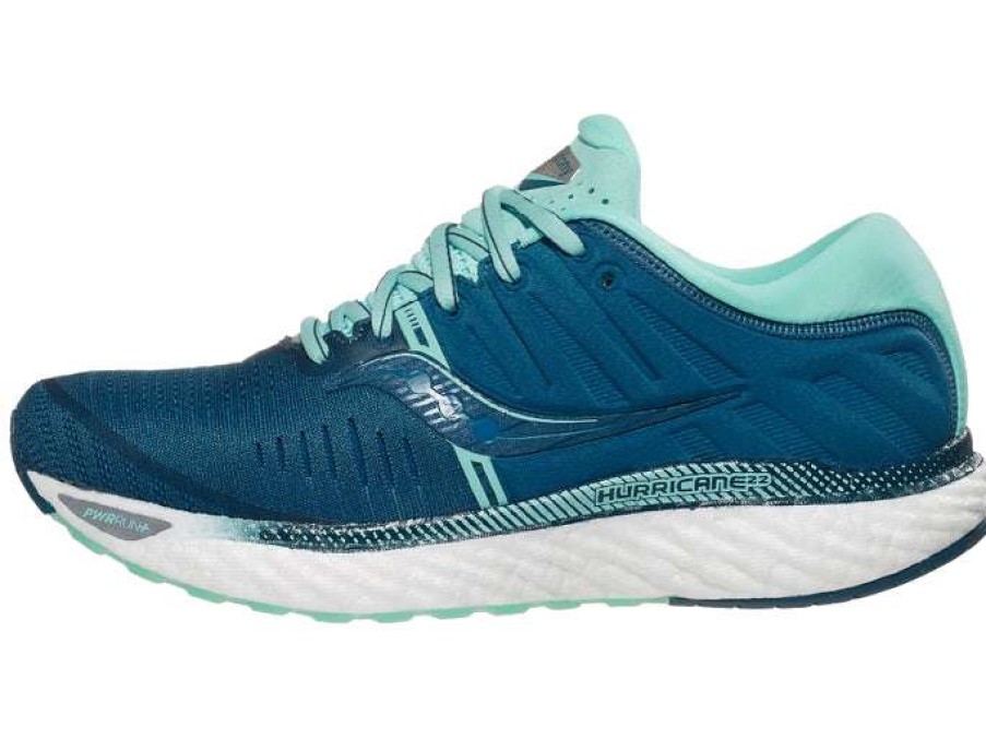 Saucony * | Saucony Women'S Hurricane 22 (25 Blue/Aqua)