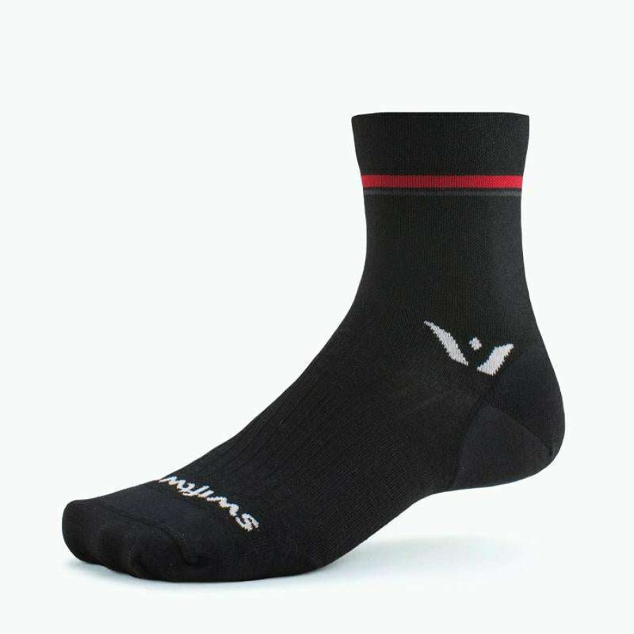 Swiftwick * | Swiftwick Pursuit Four Ultralight (Retro Stripe/Black)