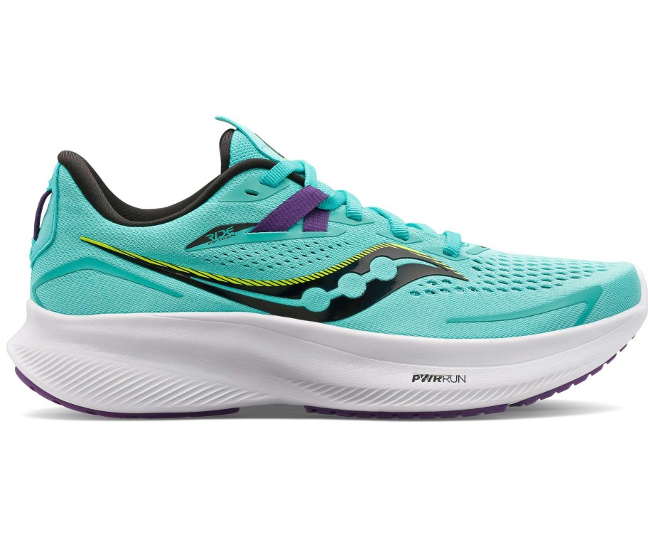 Saucony * | Saucony Women'S Ride 15 (26 Cool Mint/Acid)