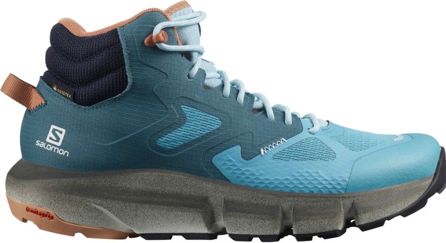 Salomon * | Salomon Women'S Predict Hike Mid Gtx (Mallard Blue / Delphinium Blue / Mocha Mousse)