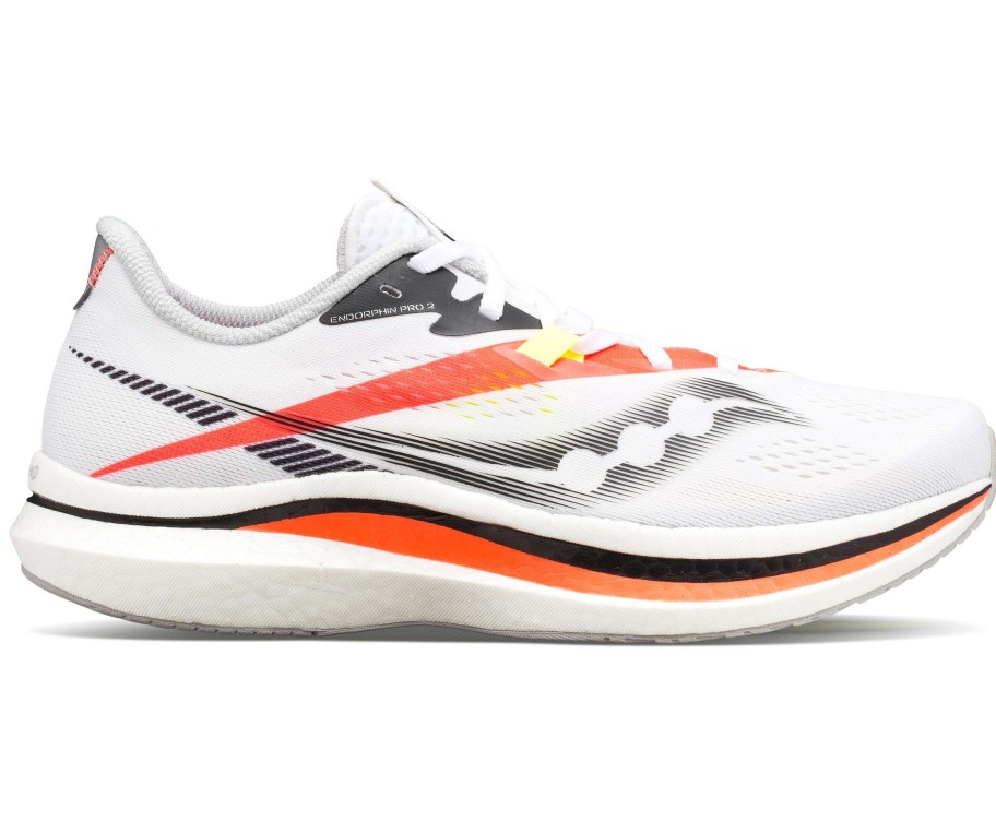 Saucony * | Saucony Men'S Endorphin Pro 2 "Hot Streak" (116 White/Vizired)