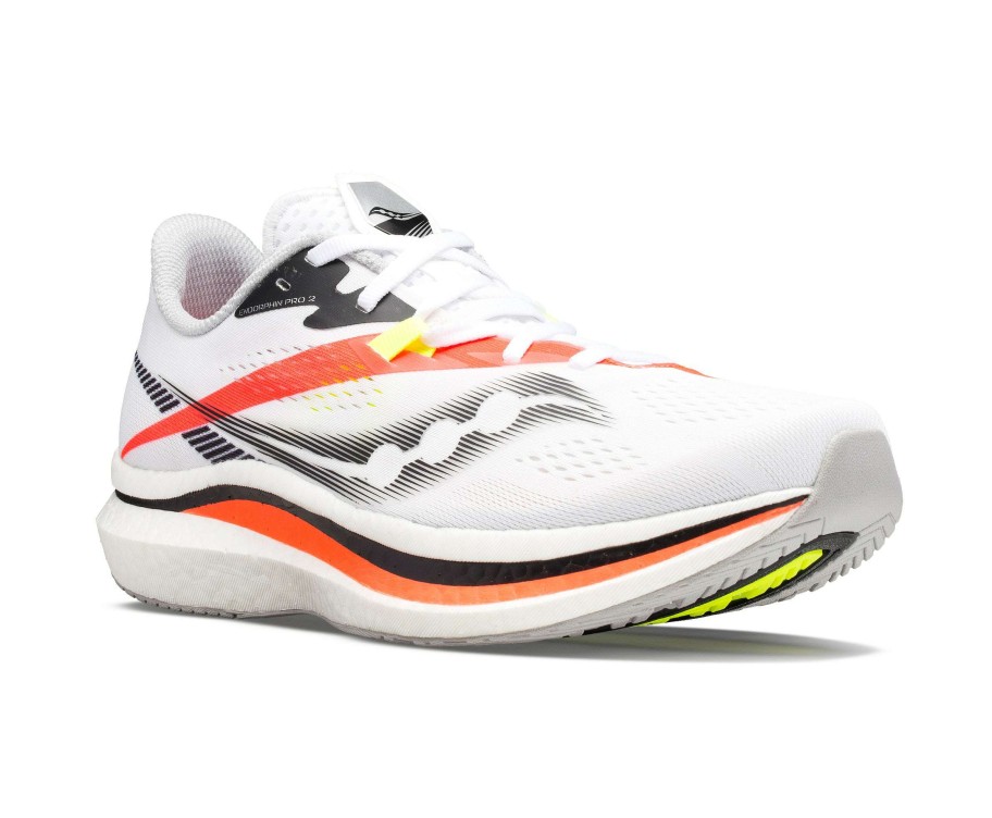 Saucony * | Saucony Men'S Endorphin Pro 2 "Hot Streak" (116 White/Vizired)