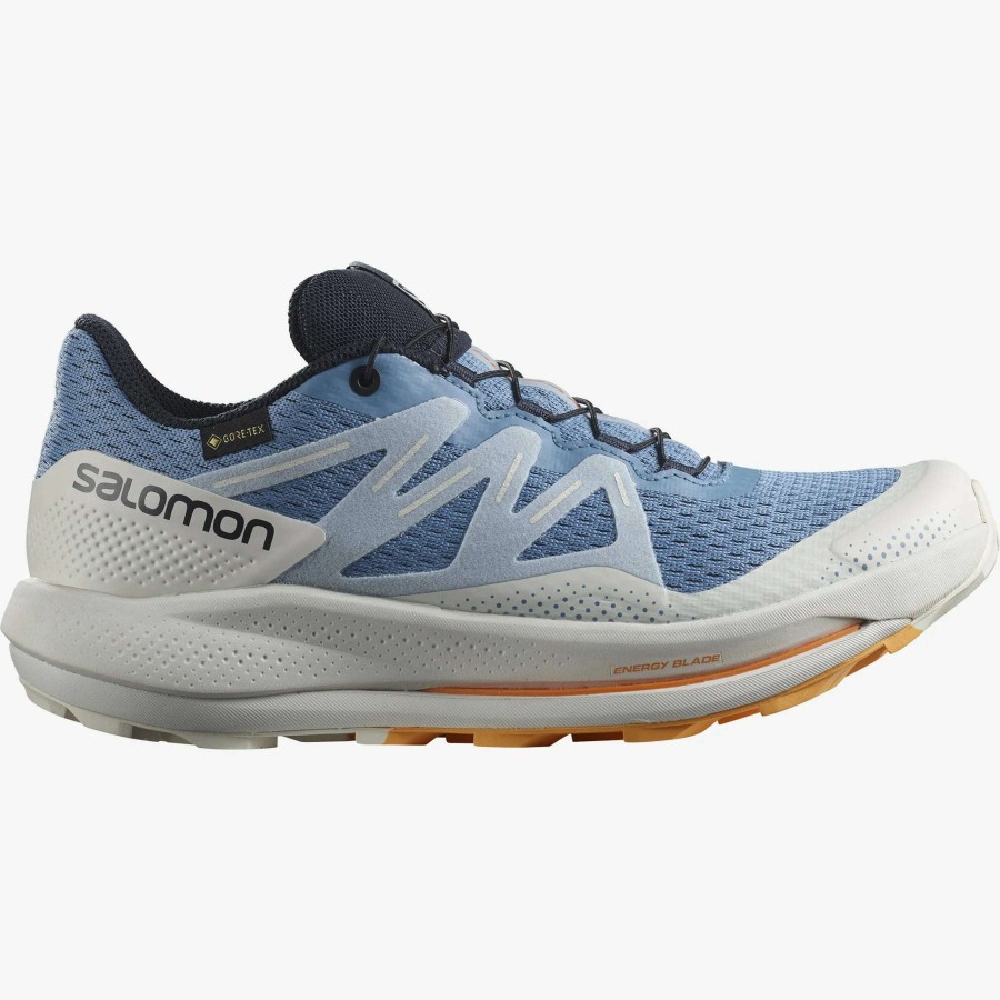 Salomon * | Salomon Women'S Pulsar Trail Gore-Tex (Riviera/Nimbus Cloud/Blazing Orange)