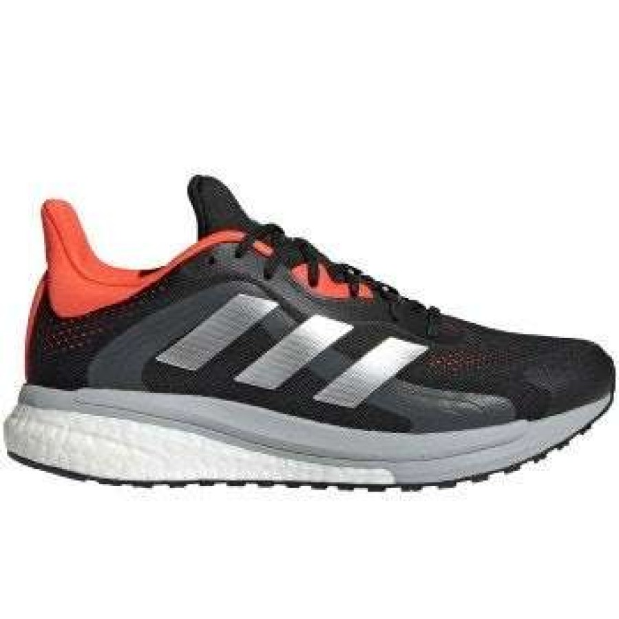 Adidas * | Adidas Men'S Solar Glide 4 St (Core Black/Grey Two/Solar Red)