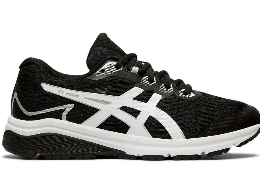 Asics * | Asics Kid'S Gt-1000 8 Gs (001 Black/White)