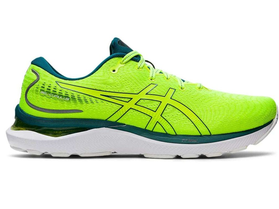 Asics * | Asics Men'S Gel-Cumulus 24 (750 Safety Yellow/Velvet Pine)