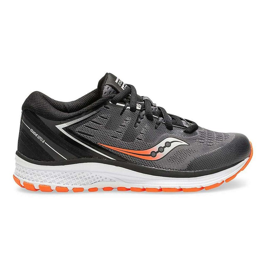 Saucony * | Saucony Kid'S Guide Iso 2 (5 Black/Grey)