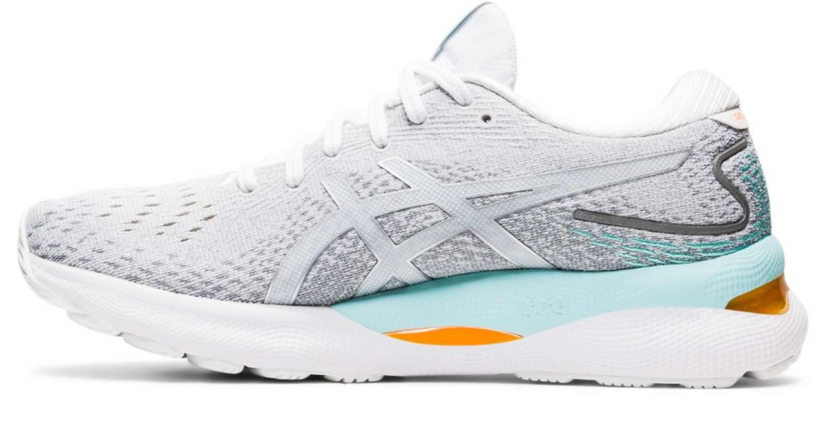 Asics * | Asics Women'S Gel-Nimbus 24 (100 White/Pure Silver)