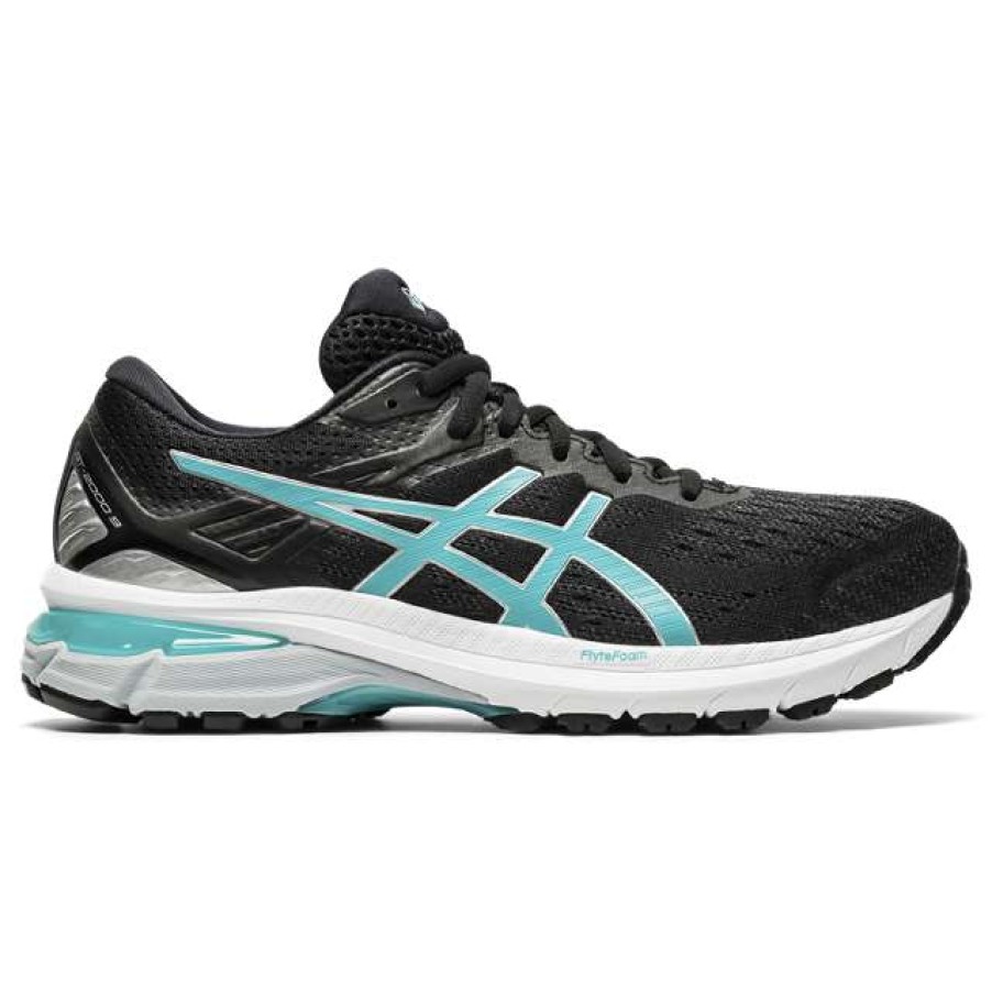 Asics * | Asics Women'S Gt-2000 9 (003 Black/Techno Cyan)