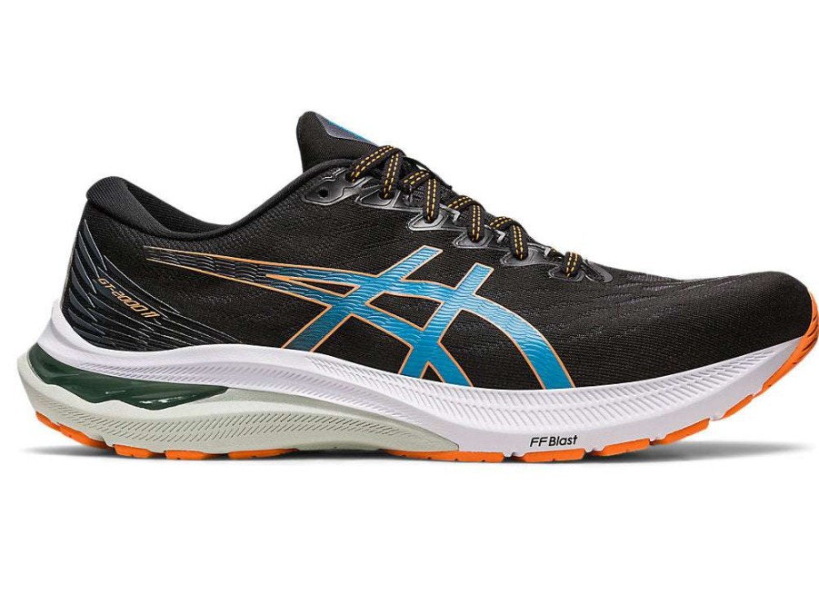 Asics * | Asics Men'S Gt-2000 11 Extra Wide (006 Black/Sun Peach)