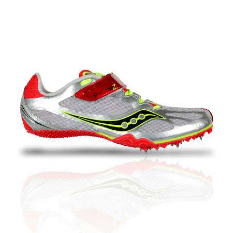 Saucony * | Saucony Men'S Spitfire 2 (4 Silver/Red)