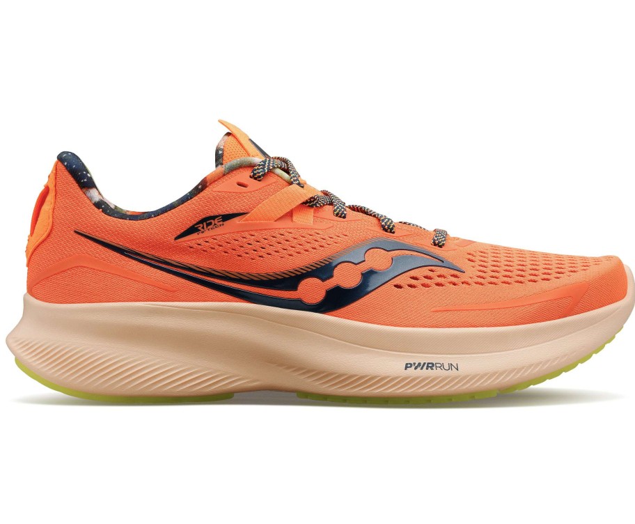 Saucony * | Saucony Men'S Ride 15 (45 Campfire Story Orange)