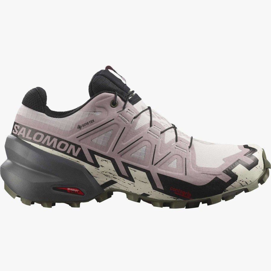 Salomon * | Salomon Women'S Speedcross 6 Gore-Tex (Ashes Of Roses/Black/Olive Night)