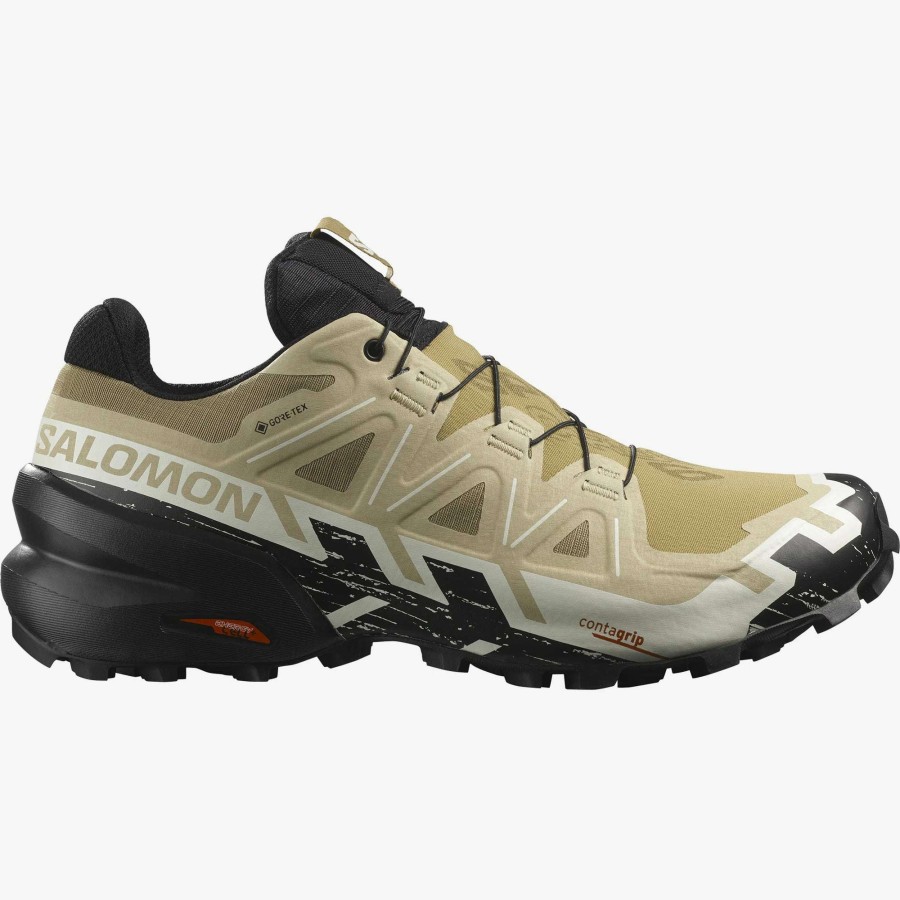 Salomon * | Salomon Men'S Speedcross 6 Gore-Tex (Kelp/Black/Vanilla Ice)