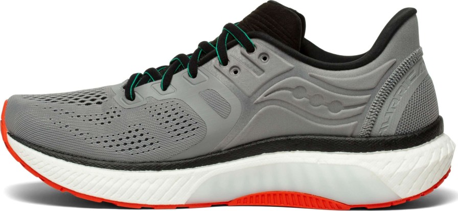 Saucony * | Saucony Men'S Hurricane 23 (20 Alloy/Scarlett)