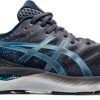 Asics * | Asics Men'S Gel-Nimbus 23 (020 Carrier Grey/Digital Aqua)