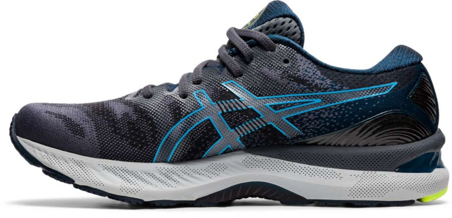 Asics * | Asics Men'S Gel-Nimbus 23 (020 Carrier Grey/Digital Aqua)