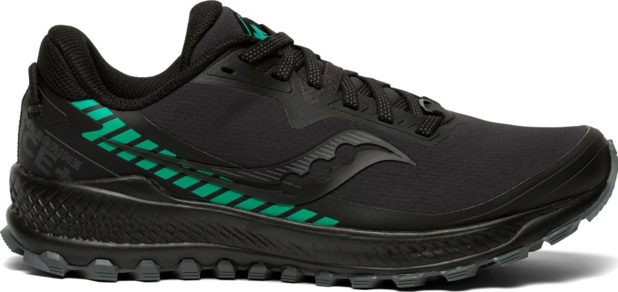 Saucony * | Saucony Women'S Peregrine Ice+ 2 (1 Black/Jade)