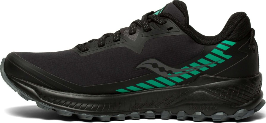 Saucony * | Saucony Women'S Peregrine Ice+ 2 (1 Black/Jade)