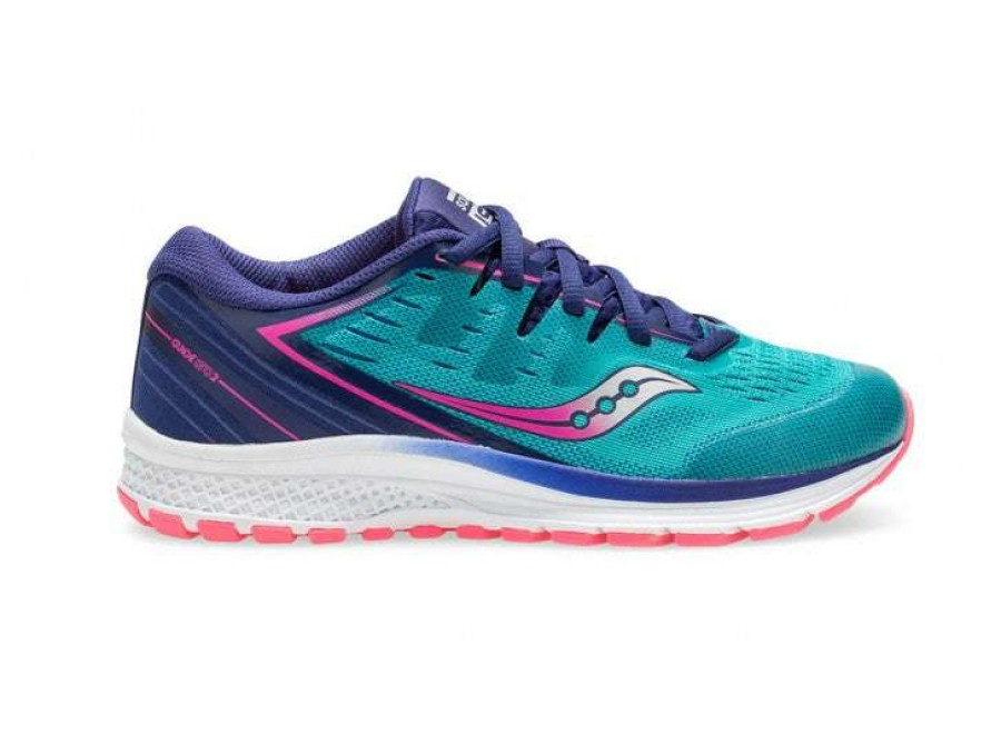 Saucony * | Saucony Kid'S Guide Iso 2 (6 Teal/Pink)