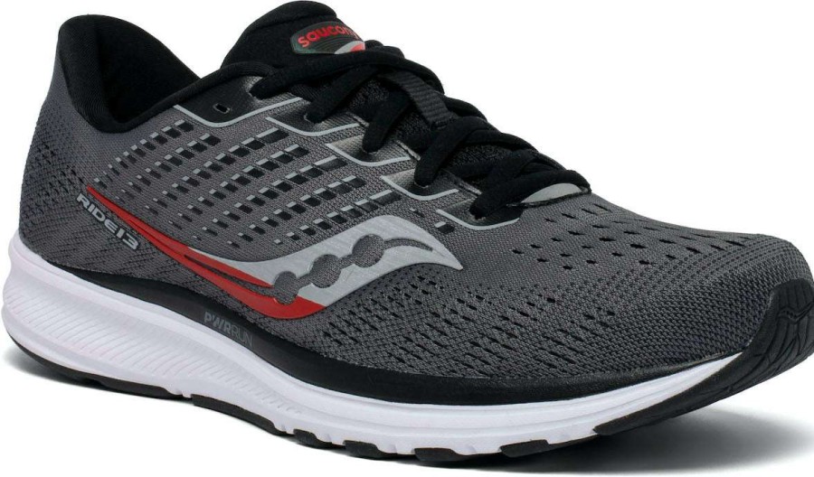 Saucony * | Saucony Men'S Ride 13 (30 Charcoal/Black)